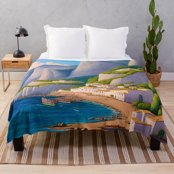 Item preview, Captivating Capri Painting: A Window into Mediterranean Beauty designed and sold by Tamas Das.