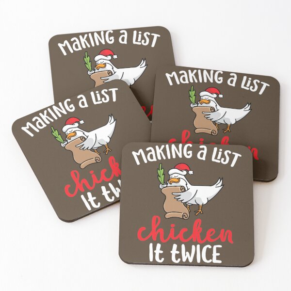 Item preview, Chicken It Twice Funny Chicken Christmas Design  designed and sold by SelwynStudley.