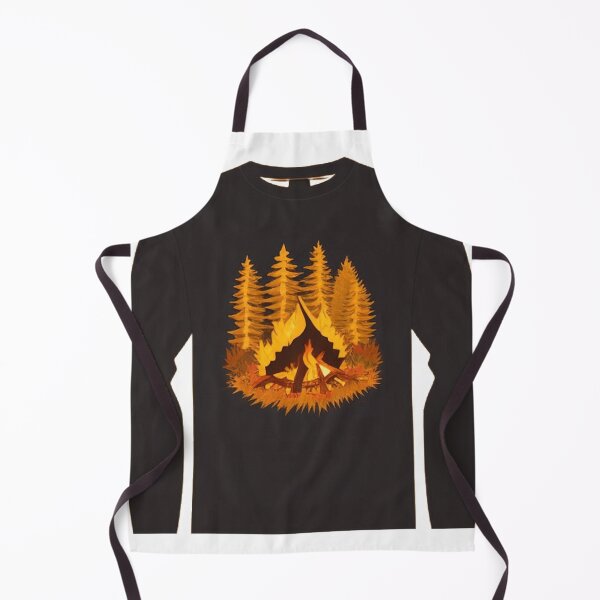 Item preview, A campfire is surrounded by vibrant fall foliage designed and sold by bellocruelanh.
