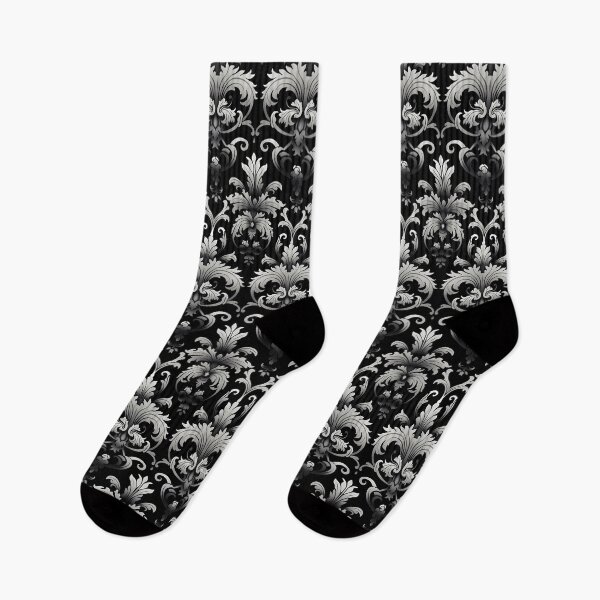 Item preview, Black and White Gothic Pattern designed and sold by TheMerch-er.