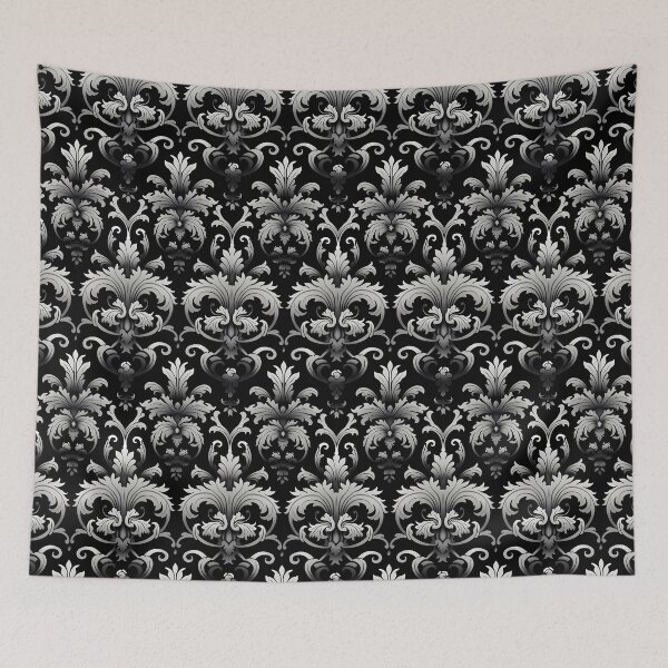 Item preview, Black and White Gothic Pattern designed and sold by TheMerch-er.