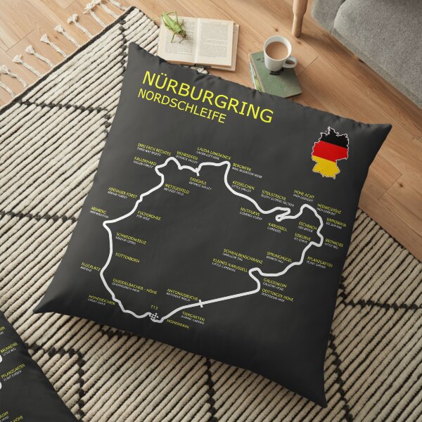 The Nurburgring Floor Pillow