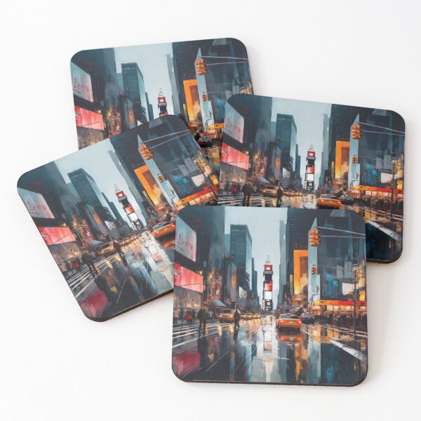 Item preview, TAXIS IN NEW YORK CITY designed and sold by ArtbyRolleen.