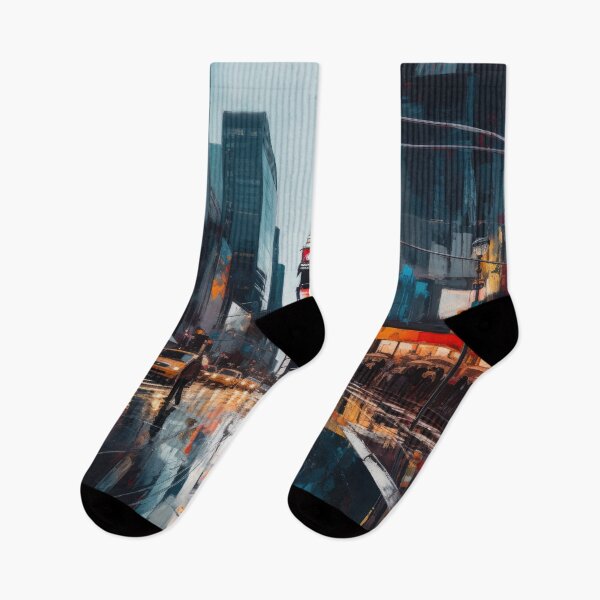 Item preview, TAXIS IN NEW YORK CITY designed and sold by ArtbyRolleen.