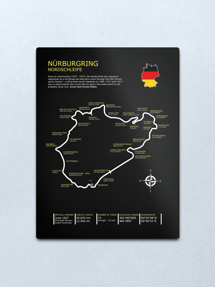 Alternate view of The Nurburgring Metal Print
