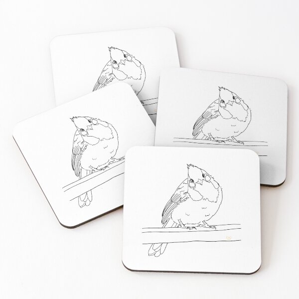Item preview, Cute red-whiskered bulbul tilting its head designed and sold by AmeliaTsang.