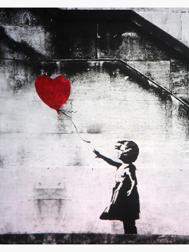 Poster Banksy - Girl with the red balloon