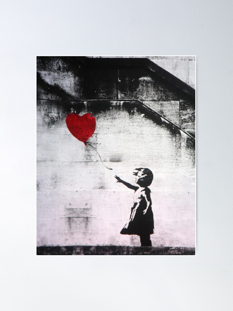 Banksy Poster Banksy Girl with Balloon Wall Pictures Love Balloon Poster  Girl Heart Balloon Art Prints Banksy Picture Banksy Wall Pictures Office  Living Room Home Decor K09184 : : Home & Kitchen