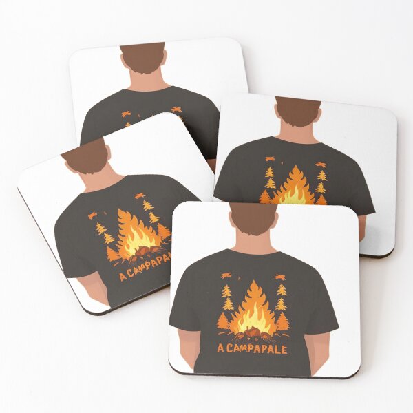 Item preview, A campfire is surrounded by vibrant fall foliage 	 designed and sold by bellocruelanh.