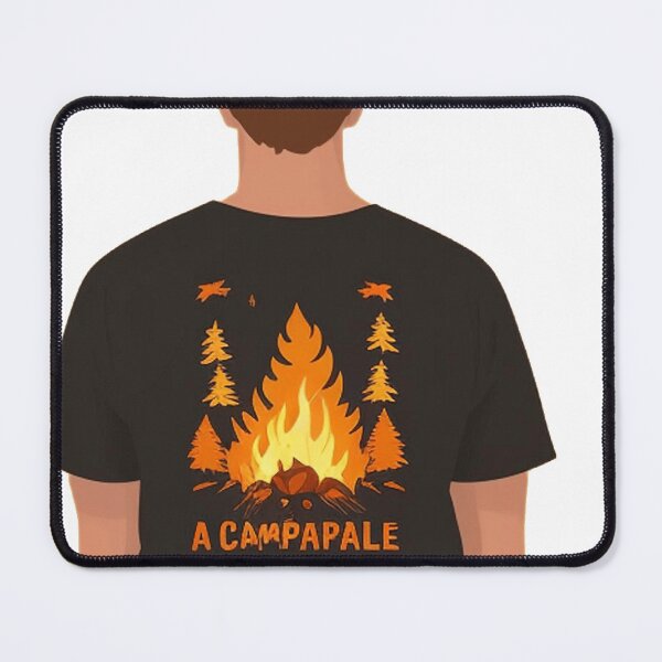 Item preview, A campfire is surrounded by vibrant fall foliage 	 designed and sold by bellocruelanh.
