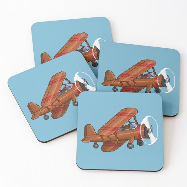 Item preview, Pixel Art Biplane designed and sold by PixelCarvel.