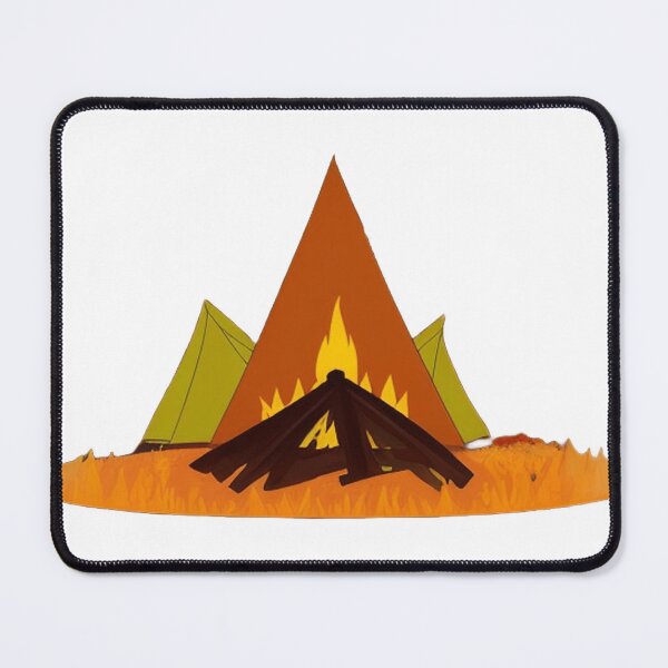 Item preview, A campfire is surrounded by vibrant fall foliage 	 designed and sold by bellocruelanh.
