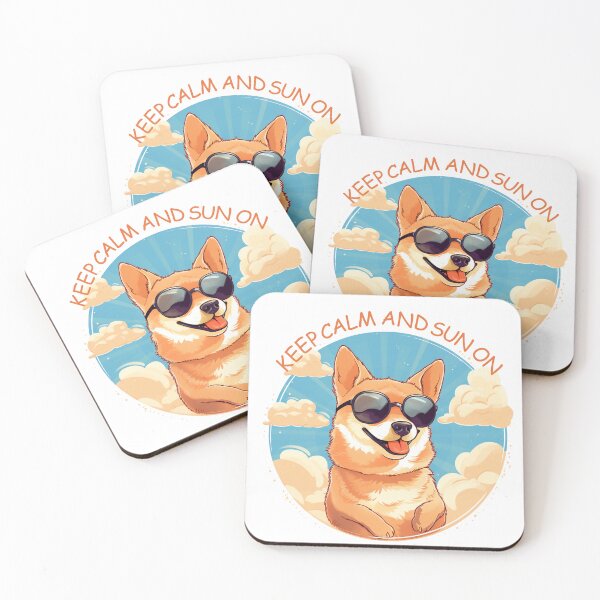 Item preview, Happy Dog Keep Calm and Sun On designed and sold by Meme Dream.
