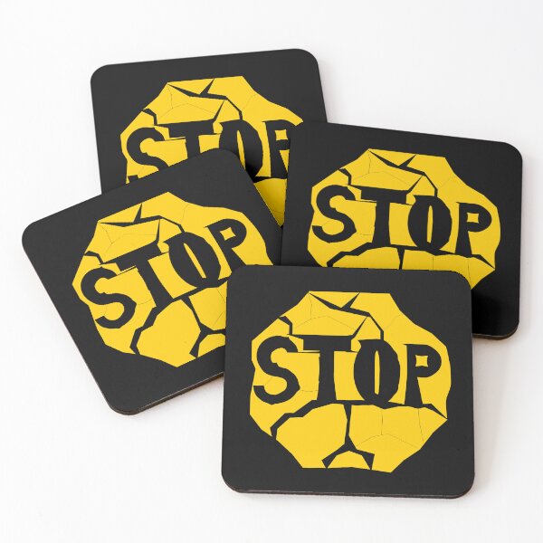 Item preview, Worn Stop Sign Yellow designed and sold by ArashiiGames.
