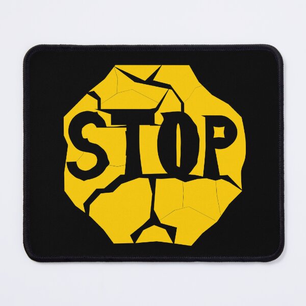 Item preview, Worn Stop Sign Yellow designed and sold by ArashiiGames.