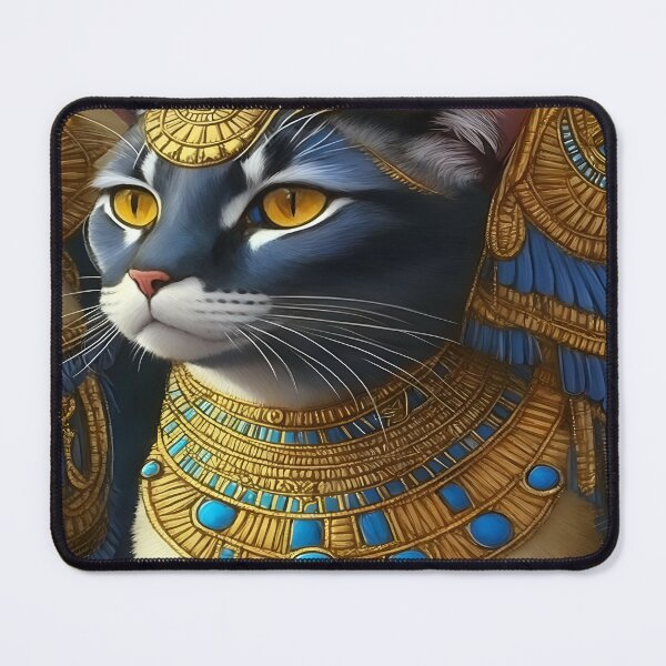 Item preview, Divine Egyptian Cat Goddess Art: Symbolizing Feline Majesty designed and sold by Tamas Das.
