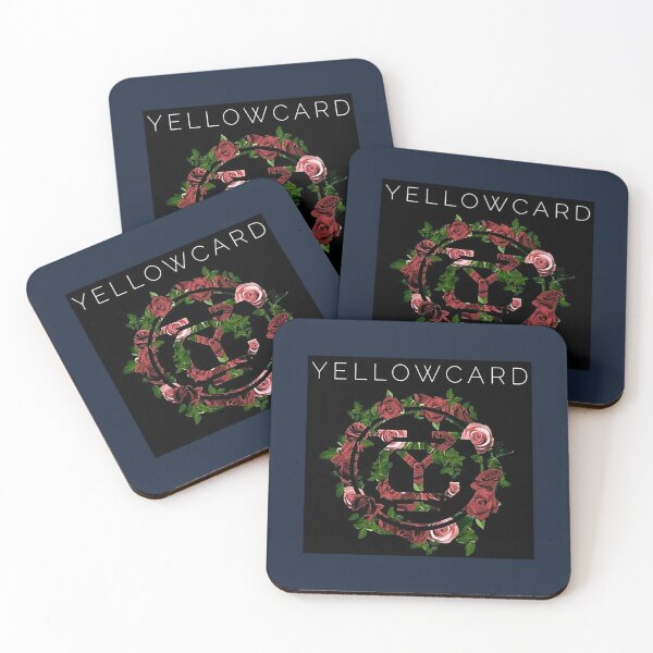 Item preview, yellowcard flower logo designed and sold by Kamosaeshop.