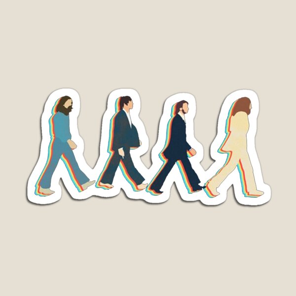 Aperçu de l'œuvre Quatre hommes dans les rues d'Abbey Road créée et vendue par KaraBeckers.
