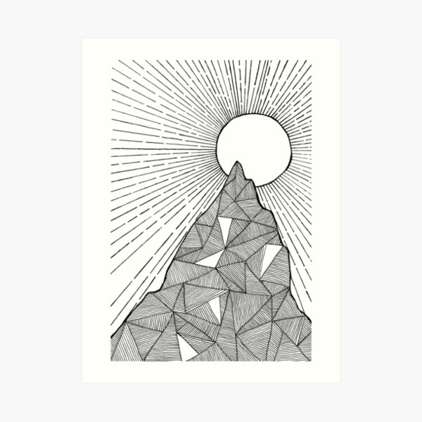 the mountains are calling Art Print