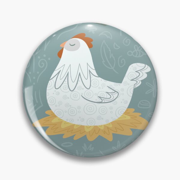 Item preview, Chickens Dreaming in the Coop in Teal designed and sold by PaperRain.