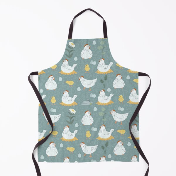 Item preview, Chickens Dreaming in the Coop in Teal designed and sold by PaperRain.