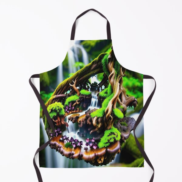 Item preview, A detailed beautiful lush Fairycore Elf forest designed and sold by PixieDustAIArt.