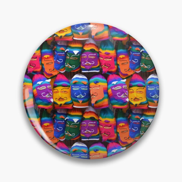 Item preview, colourful knitted masks La Paz Bolivia designed and sold by Schoensl.