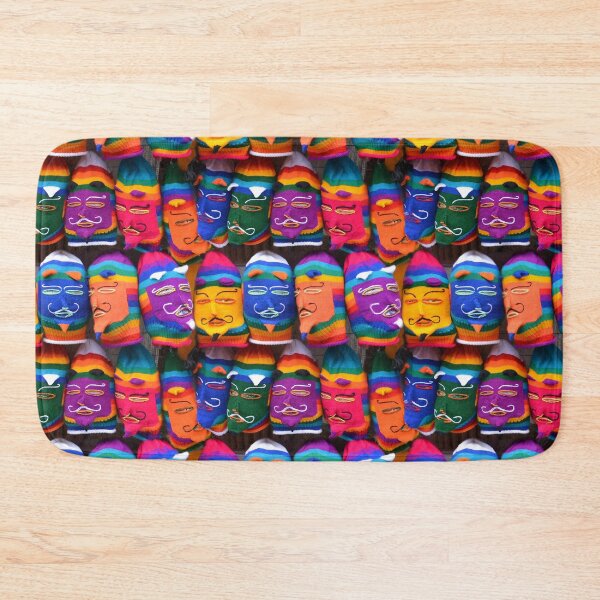 Item preview, colourful knitted masks La Paz Bolivia designed and sold by Schoensl.
