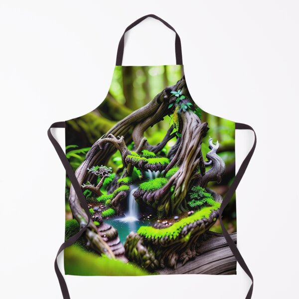 Item preview, A detailed beautiful lush Fairycore Elf forest designed and sold by PixieDustAIArt.