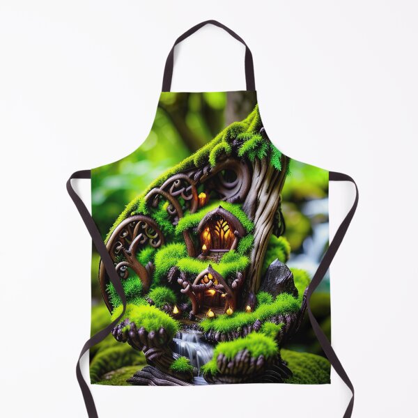Item preview, A detailed beautiful lush Fairycore Elf forest designed and sold by PixieDustAIArt.