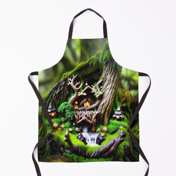 Item preview, A detailed beautiful lush Fairycore Elf forest designed and sold by PixieDustAIArt.