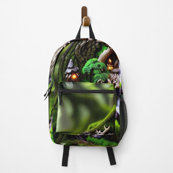 Item preview, A detailed beautiful lush Fairycore Elf forest designed and sold by PixieDustAIArt.