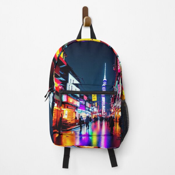 Item preview, A Japanese city with skyscrapers and neon lights designed and sold by richardwooten.