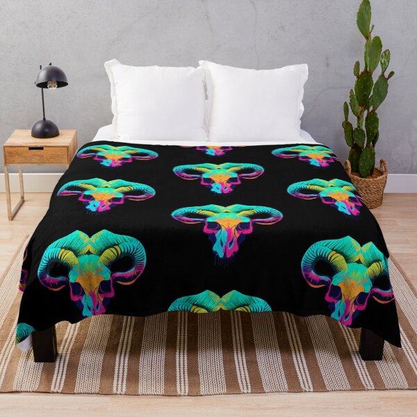 Item preview, Psychedelic Lamb Skull designed and sold by spyduckz.