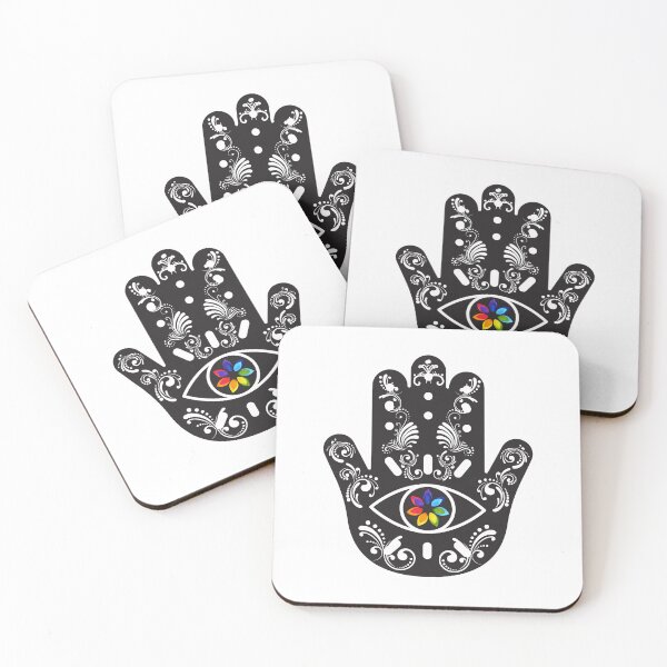 Item preview, CHAKRAS ALL SEEING EYE HAMSA HAND designed and sold by hamsasoul.