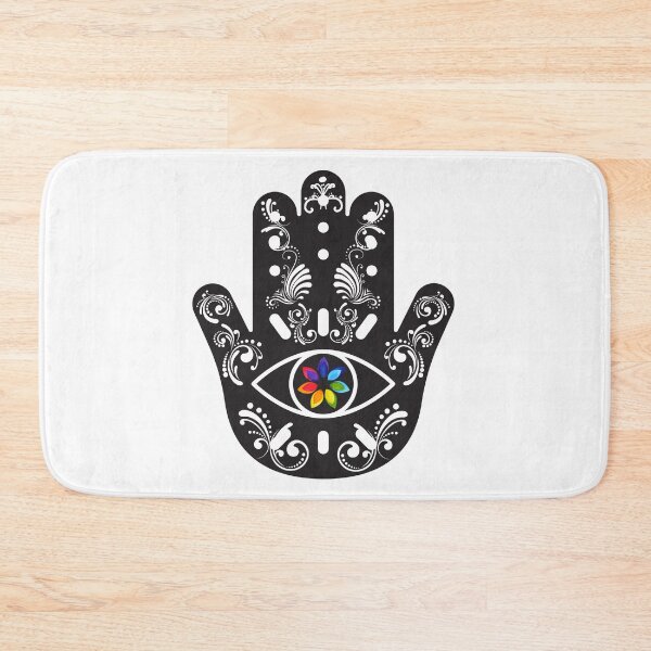 Item preview, CHAKRAS ALL SEEING EYE HAMSA HAND designed and sold by hamsasoul.