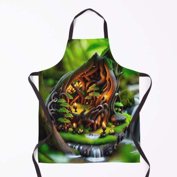 Item preview, A detailed beautiful lush Fairycore Elf forest designed and sold by PixieDustAIArt.