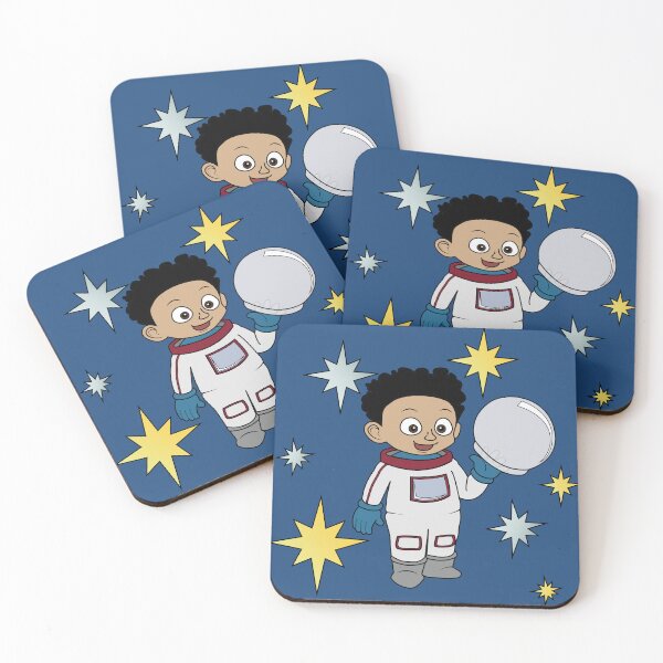 Artikelvorschau, Astronaut (mit Afro) und Sternen entworfen und verkauft von ThingsByNin.