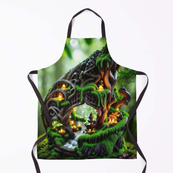 Item preview, A detailed beautiful lush Fairycore Elf forest designed and sold by PixieDustAIArt.