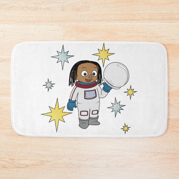 Item preview, Astronaut (with plaits or dreadlocks) and stars  designed and sold by ThingsByNin.