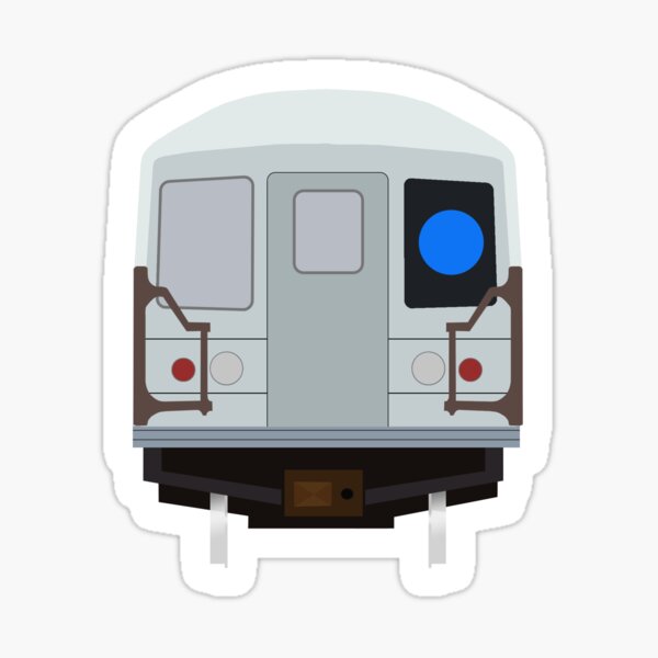 Item preview, Blue Line r42 NYC MTA Subway Vector Art designed and sold by ESR-Shops.