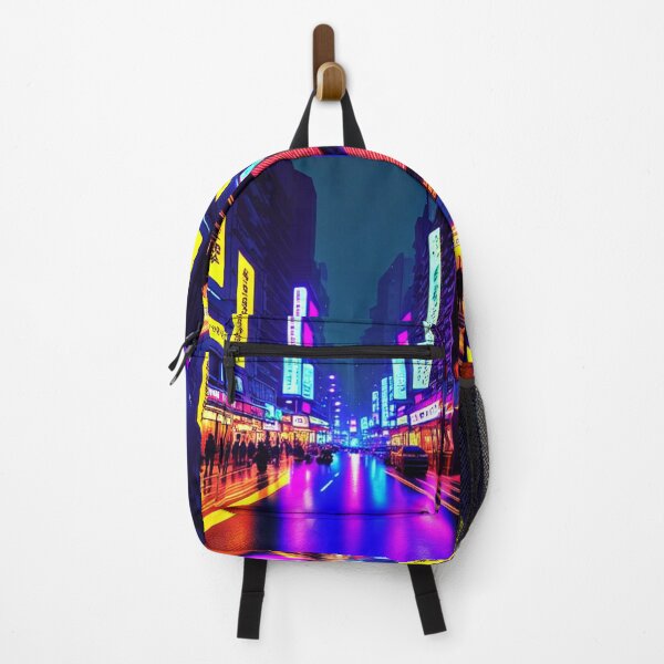 Item preview, A city with skyscrapers and neon lights designed and sold by richardwooten.