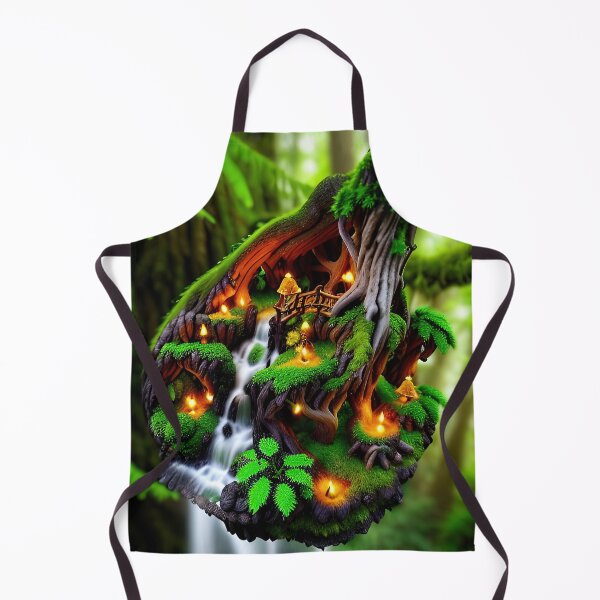 Item preview, A detailed beautiful lush Fairycore Elf forest designed and sold by PixieDustAIArt.