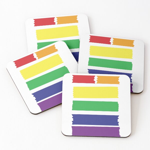 Item preview, Discrete LGBTQ+ flag decorative tape sticker designed and sold by AAIstickers.