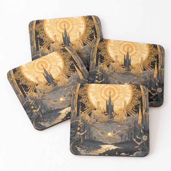 Item preview, The SIlver City - Linocut Art designed and sold by LampDigiArt.