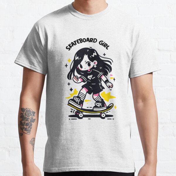 Skateboard Girl. For Skateboard lovers. Classic T-Shirt for Sale by  ImativaDesign