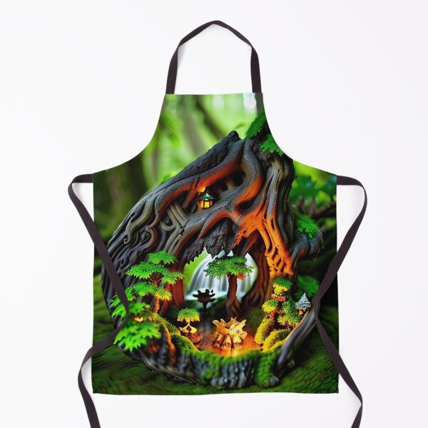 Item preview, A detailed beautiful lush Fairycore Elf forest designed and sold by PixieDustAIArt.