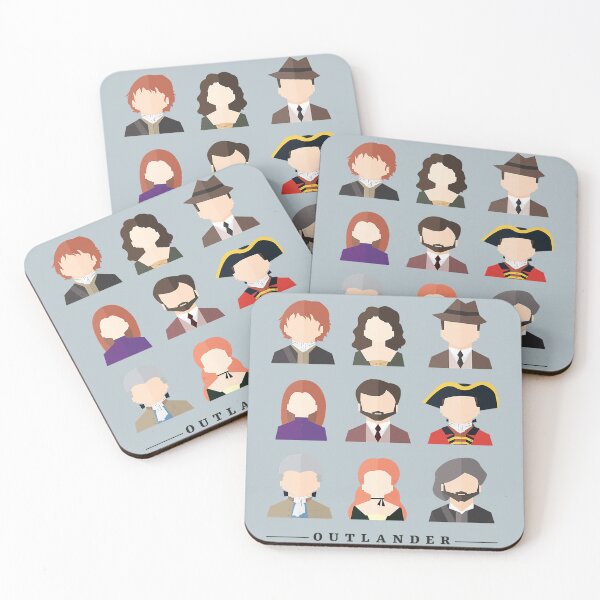 Item preview, Outlander Characters Icons Illustration 2 Fitted Scoop designed and sold by HoracioCrafton.