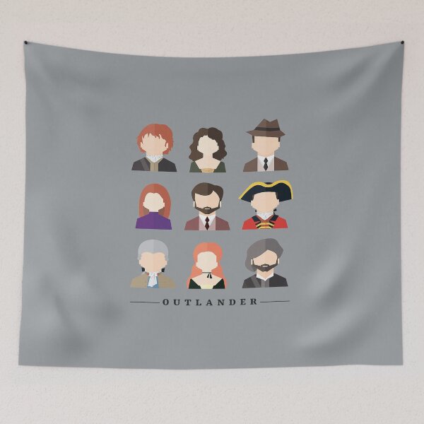 Item preview, Outlander Characters Icons Illustration 2 Fitted Scoop designed and sold by HoracioCrafton.