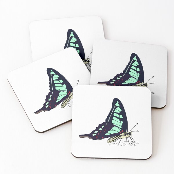 Item preview, Glassy bluebottle swallowtail butterfly  designed and sold by AmeliaTsang.